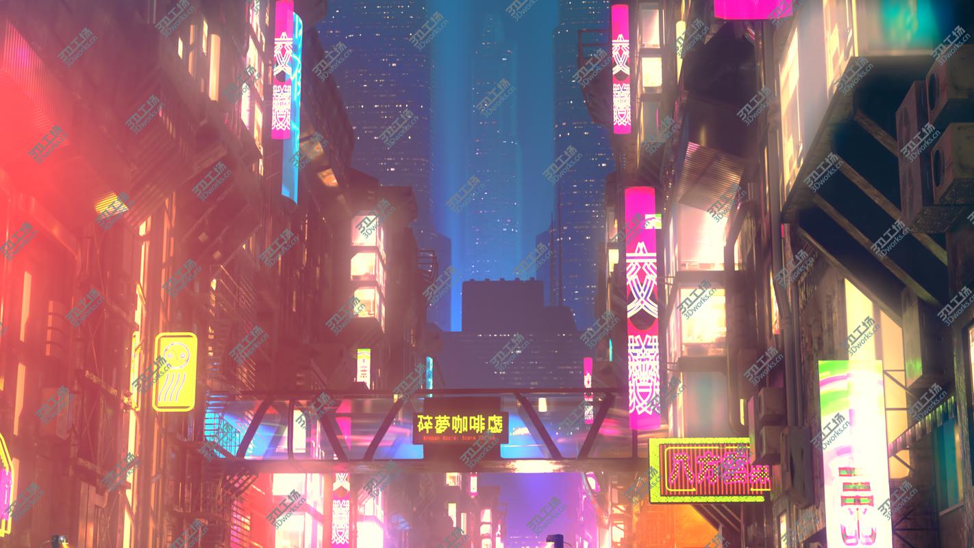 images/goods_img/202104094/3D Future City Concept Cyberpunk/1.jpg